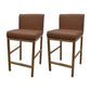 Glam Armless Backrest Counter Stool Stainless Steel Jewelry Store Bar Stool with Cushion Light Brown Rose Gold 2 Piece Set Clearhalo 'Bar Furniture' 'Bar Stools' 'bar_stools' 'furn' 'furn_bar_stools' 'furniture_bar_stools' 'Kitchen & Dining Furniture' 'kitchen&dining_furn' 'kitchen' 'kitchen_furn' Furniture' 4296815