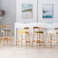 Modern Leather Bar Stool Low Back Low Back Rectangular Counter Stool with Wood Legs Clearhalo 'Bar Furniture' 'Bar Stools' 'bar_stools' 'furn' 'furn_bar_stools' 'furniture_bar_stools' 'Kitchen & Dining Furniture' 'kitchen&dining_furn' 'kitchen' 'kitchen_furn' Furniture' 4296851