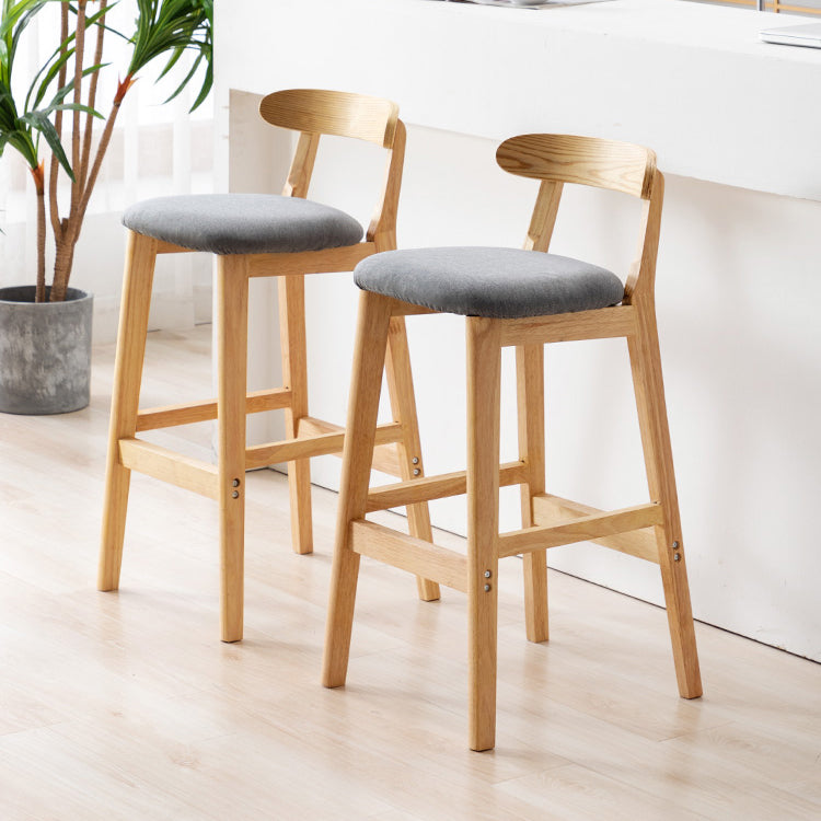 Modern Leather Bar Stool Low Back Low Back Rectangular Counter Stool with Wood Legs Clearhalo 'Bar Furniture' 'Bar Stools' 'bar_stools' 'furn' 'furn_bar_stools' 'furniture_bar_stools' 'Kitchen & Dining Furniture' 'kitchen&dining_furn' 'kitchen' 'kitchen_furn' Furniture' 4296852