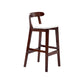Modern Leather Bar Stool Low Back Low Back Rectangular Counter Stool with Wood Legs White Brown 1 Piece Clearhalo 'Bar Furniture' 'Bar Stools' 'bar_stools' 'furn' 'furn_bar_stools' 'furniture_bar_stools' 'Kitchen & Dining Furniture' 'kitchen&dining_furn' 'kitchen' 'kitchen_furn' Furniture' 4296872