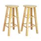 Modern Armless Backless Counter Stool Wood Household Bar Stool with Wooden Seat Natural 2 Piece Set Clearhalo 'Bar Furniture' 'Bar Stools' 'bar_stools' 'furn' 'furn_bar_stools' 'furniture_bar_stools' 'Kitchen & Dining Furniture' 'kitchen&dining_furn' 'kitchen' 'kitchen_furn' Furniture' 4296951