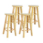 Modern Armless Backless Counter Stool Wood Household Bar Stool with Wooden Seat Natural 4 Piece Set Clearhalo 'Bar Furniture' 'Bar Stools' 'bar_stools' 'furn' 'furn_bar_stools' 'furniture_bar_stools' 'Kitchen & Dining Furniture' 'kitchen&dining_furn' 'kitchen' 'kitchen_furn' Furniture' 4296953