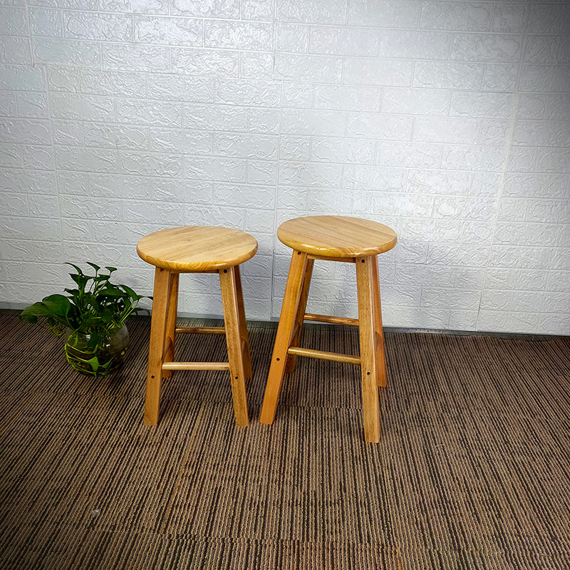 Modern Armless Backless Counter Stool Wood Household Bar Stool with Wooden Seat Clearhalo 'Bar Furniture' 'Bar Stools' 'bar_stools' 'furn' 'furn_bar_stools' 'furniture_bar_stools' 'Kitchen & Dining Furniture' 'kitchen&dining_furn' 'kitchen' 'kitchen_furn' Furniture' 4296954