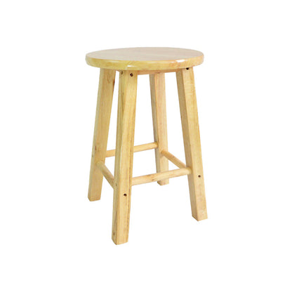Modern Armless Backless Counter Stool Wood Household Bar Stool with Wooden Seat Natural 1 Piece Short Stool(18"H) Clearhalo 'Bar Furniture' 'Bar Stools' 'bar_stools' 'furn' 'furn_bar_stools' 'furniture_bar_stools' 'Kitchen & Dining Furniture' 'kitchen&dining_furn' 'kitchen' 'kitchen_furn' Furniture' 4296955
