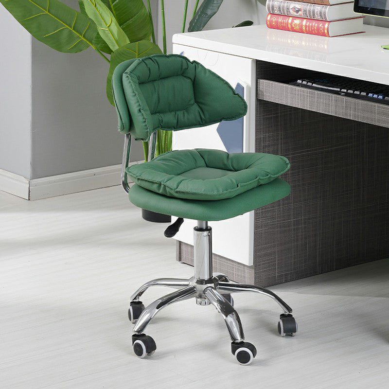Swivel Adjustable Modern Bar Stool Office Low Back Leather Counter Chair Clearhalo 'Bar Furniture' 'Bar Stools' 'bar_stools' 'furn' 'furn_bar_stools' 'furniture_bar_stools' 'Kitchen & Dining Furniture' 'kitchen&dining_furn' 'kitchen' 'kitchen_furn' Furniture' 4297089