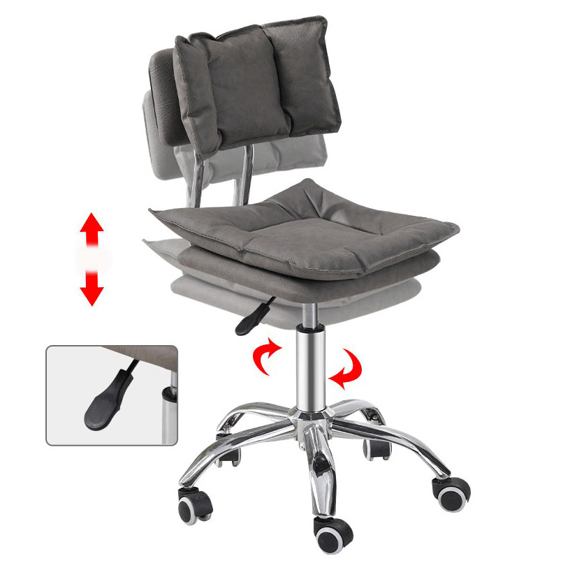 Swivel Adjustable Modern Bar Stool Office Low Back Leather Counter Chair Clearhalo 'Bar Furniture' 'Bar Stools' 'bar_stools' 'furn' 'furn_bar_stools' 'furniture_bar_stools' 'Kitchen & Dining Furniture' 'kitchen&dining_furn' 'kitchen' 'kitchen_furn' Furniture' 4297095