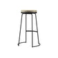 Modern Counter Round Bar Stool Armless Leather Backless Bar Stool with Footrest Clearhalo 'Bar Furniture' 'Bar Stools' 'bar_stools' 'furn' 'furn_bar_stools' 'furniture_bar_stools' 'Kitchen & Dining Furniture' 'kitchen&dining_furn' 'kitchen' 'kitchen_furn' Furniture' 4297173