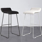 Glam Counter Round Bar Stool Armless Leather Bar Stool with Footrest Iron Base Clearhalo 'Bar Furniture' 'Bar Stools' 'bar_stools' 'furn' 'furn_bar_stools' 'furniture_bar_stools' 'Kitchen & Dining Furniture' 'kitchen&dining_furn' 'kitchen' 'kitchen_furn' Furniture' 4297332