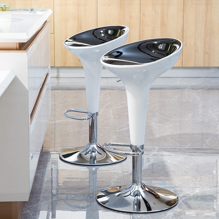 Modern Liftable Rotatable Counter Stool Steel Household Bar Stool with Pedal Clearhalo 'Bar Furniture' 'Bar Stools' 'bar_stools' 'furn' 'furn_bar_stools' 'furniture_bar_stools' 'Kitchen & Dining Furniture' 'kitchen&dining_furn' 'kitchen' 'kitchen_furn' Furniture' 4297429
