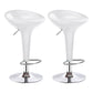 Modern Liftable Rotatable Counter Stool Steel Household Bar Stool with Pedal White 2 Piece Set Clearhalo 'Bar Furniture' 'Bar Stools' 'bar_stools' 'furn' 'furn_bar_stools' 'furniture_bar_stools' 'Kitchen & Dining Furniture' 'kitchen&dining_furn' 'kitchen' 'kitchen_furn' Furniture' 4297430