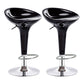 Modern Liftable Rotatable Counter Stool Steel Household Bar Stool with Pedal Black 2 Piece Set Clearhalo 'Bar Furniture' 'Bar Stools' 'bar_stools' 'furn' 'furn_bar_stools' 'furniture_bar_stools' 'Kitchen & Dining Furniture' 'kitchen&dining_furn' 'kitchen' 'kitchen_furn' Furniture' 4297442