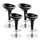 Modern Liftable Rotatable Counter Stool Steel Household Bar Stool with Pedal Black 4 Piece Set Clearhalo 'Bar Furniture' 'Bar Stools' 'bar_stools' 'furn' 'furn_bar_stools' 'furniture_bar_stools' 'Kitchen & Dining Furniture' 'kitchen&dining_furn' 'kitchen' 'kitchen_furn' Furniture' 4297444