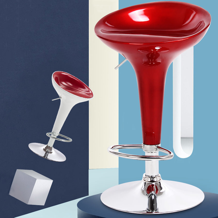 Modern Liftable Rotatable Counter Stool Steel Household Bar Stool with Pedal Clearhalo 'Bar Furniture' 'Bar Stools' 'bar_stools' 'furn' 'furn_bar_stools' 'furniture_bar_stools' 'Kitchen & Dining Furniture' 'kitchen&dining_furn' 'kitchen' 'kitchen_furn' Furniture' 4297445