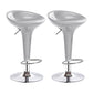 Modern Liftable Rotatable Counter Stool Steel Household Bar Stool with Pedal Silver 2 Piece Set Clearhalo 'Bar Furniture' 'Bar Stools' 'bar_stools' 'furn' 'furn_bar_stools' 'furniture_bar_stools' 'Kitchen & Dining Furniture' 'kitchen&dining_furn' 'kitchen' 'kitchen_furn' Furniture' 4297457