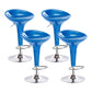 Modern Liftable Rotatable Counter Stool Steel Household Bar Stool with Pedal Sky Blue 4 Piece Set Clearhalo 'Bar Furniture' 'Bar Stools' 'bar_stools' 'furn' 'furn_bar_stools' 'furniture_bar_stools' 'Kitchen & Dining Furniture' 'kitchen&dining_furn' 'kitchen' 'kitchen_furn' Furniture' 4297464