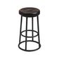 Modern Armless Counter Stool Iron Household Bar Stool with Cushion and Pedal Clearhalo 'Bar Furniture' 'Bar Stools' 'bar_stools' 'furn' 'furn_bar_stools' 'furniture_bar_stools' 'Kitchen & Dining Furniture' 'kitchen&dining_furn' 'kitchen' 'kitchen_furn' Furniture' 4297537