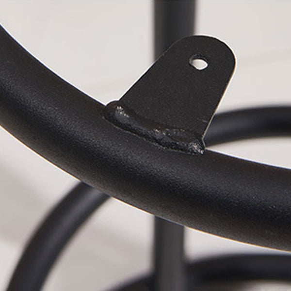 Modern Armless Counter Stool Iron Household Bar Stool with Cushion and Pedal Clearhalo 'Bar Furniture' 'Bar Stools' 'bar_stools' 'furn' 'furn_bar_stools' 'furniture_bar_stools' 'Kitchen & Dining Furniture' 'kitchen&dining_furn' 'kitchen' 'kitchen_furn' Furniture' 4297539