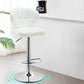 Modern Liftable Rotatable Counter Stool Steel Household Bar Stool with Cushion and Pedal White 1 Piece Clearhalo 'Bar Furniture' 'Bar Stools' 'bar_stools' 'furn' 'furn_bar_stools' 'furniture_bar_stools' 'Kitchen & Dining Furniture' 'kitchen&dining_furn' 'kitchen' 'kitchen_furn' Furniture' 4297599