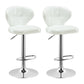 Modern Liftable Rotatable Counter Stool Steel Household Bar Stool with Cushion and Pedal White 2 Piece Set Clearhalo 'Bar Furniture' 'Bar Stools' 'bar_stools' 'furn' 'furn_bar_stools' 'furniture_bar_stools' 'Kitchen & Dining Furniture' 'kitchen&dining_furn' 'kitchen' 'kitchen_furn' Furniture' 4297600