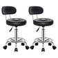 Contemporary Leather Adjustable Barstool Bristol Bar Stool with Round Textured Black 2 Piece Set Clearhalo 'Bar Furniture' 'Bar Stools' 'bar_stools' 'furn' 'furn_bar_stools' 'furniture_bar_stools' 'Kitchen & Dining Furniture' 'kitchen&dining_furn' 'kitchen' 'kitchen_furn' Furniture' 4300409