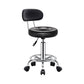 Contemporary Leather Adjustable Barstool Bristol Bar Stool with Round Textured Black 1 Piece Clearhalo 'Bar Furniture' 'Bar Stools' 'bar_stools' 'furn' 'furn_bar_stools' 'furniture_bar_stools' 'Kitchen & Dining Furniture' 'kitchen&dining_furn' 'kitchen' 'kitchen_furn' Furniture' 4300411
