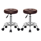 Contemporary Leather Adjustable Barstool Bristol Bar Stool with Round Brown 2 Piece Set Clearhalo 'Bar Furniture' 'Bar Stools' 'bar_stools' 'furn' 'furn_bar_stools' 'furniture_bar_stools' 'Kitchen & Dining Furniture' 'kitchen&dining_furn' 'kitchen' 'kitchen_furn' Furniture' 4300421