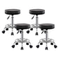 Contemporary Leather Adjustable Barstool Bristol Bar Stool with Round Gloss Black 4 Piece Set Clearhalo 'Bar Furniture' 'Bar Stools' 'bar_stools' 'furn' 'furn_bar_stools' 'furniture_bar_stools' 'Kitchen & Dining Furniture' 'kitchen&dining_furn' 'kitchen' 'kitchen_furn' Furniture' 4300440
