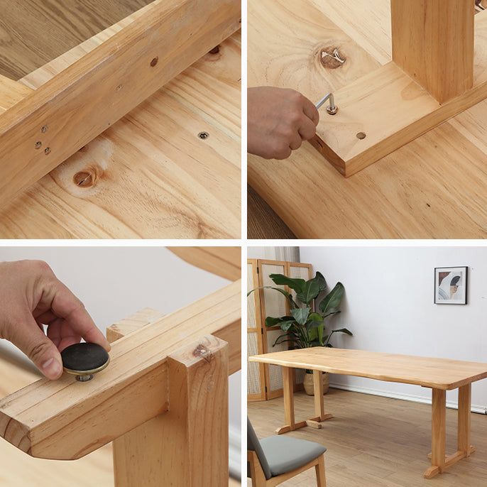 Modern 1/2/5/7 Pieces Dining Set Solid Wood Dining Furniture Set /Separate Items Clearhalo 'Dining Room Sets' 'Dining Tables & Seating' 'dining_room_set' 'furn' 'furn_dining_room_set' 'Furniture' 'furniture_dining_room_set' 'Kitchen & Dining Furniture' 'kitchen&dining_furn' 'kitchen' 4303681