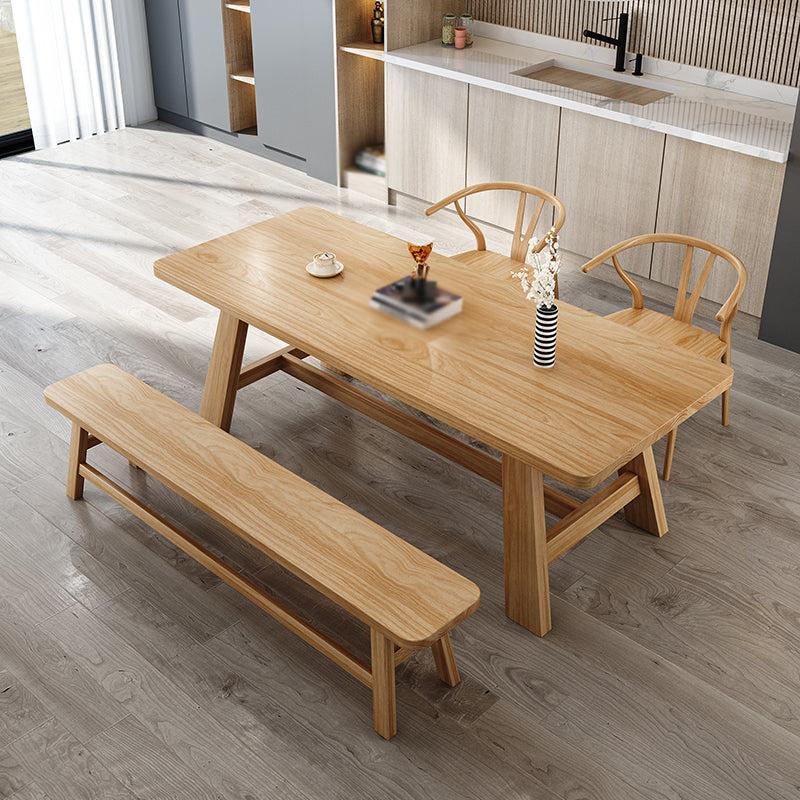Modern 1/2/3/4/5 Pieces Dining Set Pine Wood Dining Furniture Set /Separate Items Clearhalo 'Dining Room Sets' 'Dining Tables & Seating' 'dining_room_set' 'furn' 'furn_dining_room_set' 'Furniture' 'furniture_dining_room_set' 'Kitchen & Dining Furniture' 'kitchen&dining_furn' 'kitchen' 4303703