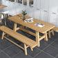 Modern 1/2/3/4/5 Pieces Dining Set Pine Wood Dining Furniture Set /Separate Items 3 Pieces: Table, 2 Benches Clearhalo 'Dining Room Sets' 'Dining Tables & Seating' 'dining_room_set' 'furn' 'furn_dining_room_set' 'Furniture' 'furniture_dining_room_set' 'Kitchen & Dining Furniture' 'kitchen&dining_furn' 'kitchen' 4303704