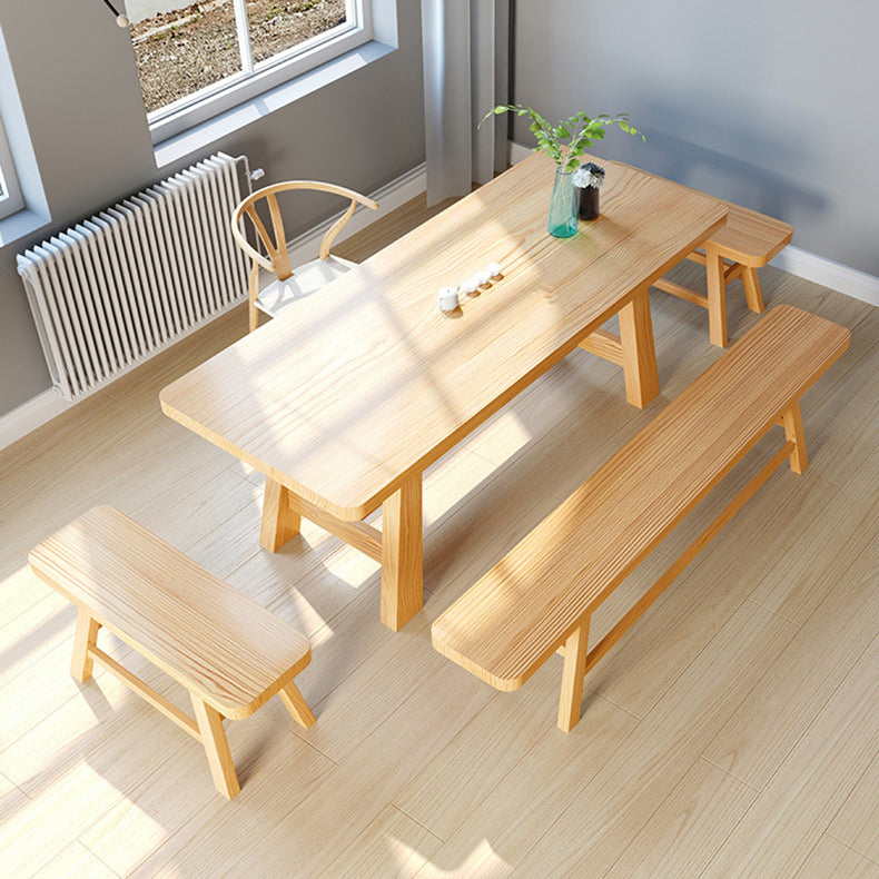 Modern 1/2/3/4/5 Pieces Dining Set Pine Wood Dining Furniture Set /Separate Items Clearhalo 'Dining Room Sets' 'Dining Tables & Seating' 'dining_room_set' 'furn' 'furn_dining_room_set' 'Furniture' 'furniture_dining_room_set' 'Kitchen & Dining Furniture' 'kitchen&dining_furn' 'kitchen' 4303716