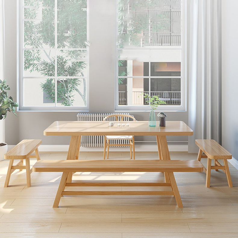 Modern 1/2/3/4/5 Pieces Dining Set Pine Wood Dining Furniture Set /Separate Items Clearhalo 'Dining Room Sets' 'Dining Tables & Seating' 'dining_room_set' 'furn' 'furn_dining_room_set' 'Furniture' 'furniture_dining_room_set' 'Kitchen & Dining Furniture' 'kitchen&dining_furn' 'kitchen' 4303717