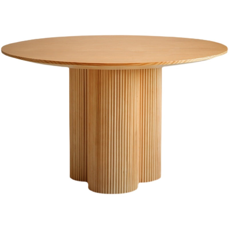 Modern 1/2/3/5/7 Pieces Dining Solid Wood Stone Dining Furniture Set /Separate Items Wood 59"L x 59"W Clearhalo 'Dining Room Sets' 'Dining Tables & Seating' 'dining_room_set' 'furn' 'furn_dining_room_set' 'Furniture' 'furniture_dining_room_set' 'Kitchen & Dining Furniture' 'kitchen&dining_furn' 'kitchen' 4303786