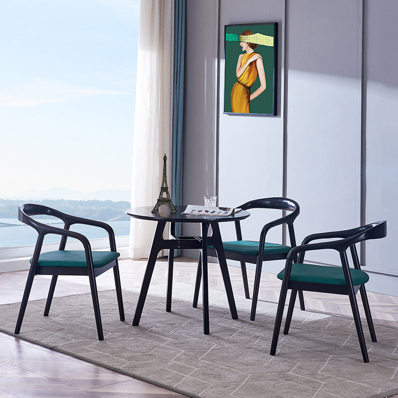 Contemporary 1/2/3/4/5 Pieces Wood Dining Set Dining Furniture Set /Separate Items 4 Pieces: Table, 3 Chairs Clearhalo 'Dining Room Sets' 'Dining Tables & Seating' 'dining_room_set' 'furn' 'furn_dining_room_set' 'Furniture' 'furniture_dining_room_set' 'Kitchen & Dining Furniture' 'kitchen&dining_furn' 'kitchen' 4303806
