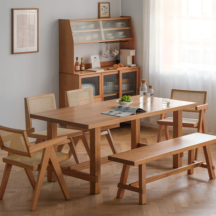 Modern 1/2/4/5/6 Pieces Dining Set Pine Wood Dining Furniture Set /Separate Items Clearhalo 'Dining Room Sets' 'Dining Tables & Seating' 'dining_room_set' 'furn' 'furn_dining_room_set' 'Furniture' 'furniture_dining_room_set' 'Kitchen & Dining Furniture' 'kitchen&dining_furn' 'kitchen' 4303898
