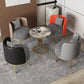 Glam Sintered Stone Dining Table Set 1/3/4/5 Pieces Dining Furniture Set /Separate Items 5 Pieces: Table, 4 Chairs Clearhalo 'Dining Room Sets' 'Dining Tables & Seating' 'dining_room_set' 'furn' 'furn_dining_room_set' 'Furniture' 'furniture_dining_room_set' 'Kitchen & Dining Furniture' 'kitchen&dining_furn' 'kitchen' 4303939
