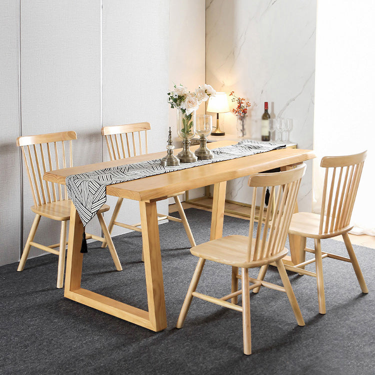 Modern 1/3/5 Pieces Wood Dining Set Dining Furniture Set /Separate Items Clearhalo 'Dining Room Sets' 'Dining Tables & Seating' 'dining_room_set' 'furn' 'furn_dining_room_set' 'Furniture' 'furniture_dining_room_set' 'Kitchen & Dining Furniture' 'kitchen&dining_furn' 'kitchen' 4303952