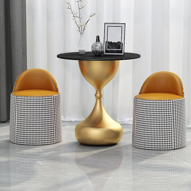 Glam Sintered Stone Dining Room Set 1/3 Pieces Dining Furniture Set /Separate Items Clearhalo 'Dining Room Sets' 'Dining Tables & Seating' 'dining_room_set' 'furn' 'furn_dining_room_set' 'Furniture' 'furniture_dining_room_set' 'Kitchen & Dining Furniture' 'kitchen&dining_furn' 'kitchen' 4303995