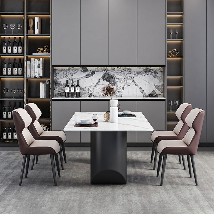 Modern 1/2/5/7 Pieces Dining Set Sintered Stone Kitchen Furniture Set /Separate Items Clearhalo 'Dining Room Sets' 'Dining Tables & Seating' 'dining_room_set' 'furn' 'furn_dining_room_set' 'Furniture' 'furniture_dining_room_set' 'Kitchen & Dining Furniture' 'kitchen&dining_furn' 'kitchen' 4313361