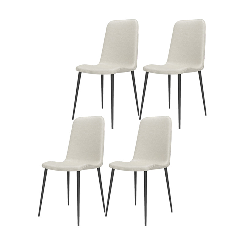 Nordic 1/4/5/7 Pieces Dining Set Sintered Stone White Dining Furniture Set /Separate Items 4 Beige Chairs Clearhalo 'Dining Room Sets' 'Dining Tables & Seating' 'dining_room_set' 'furn' 'furn_dining_room_set' 'Furniture' 'furniture_dining_room_set' 'Kitchen & Dining Furniture' 'kitchen&dining_furn' 'kitchen' 4313376