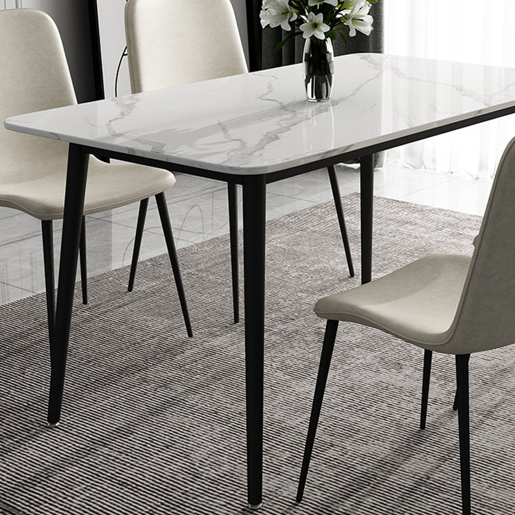 Nordic 1/4/5/7 Pieces Dining Set Sintered Stone White Dining Furniture Set /Separate Items Clearhalo 'Dining Room Sets' 'Dining Tables & Seating' 'dining_room_set' 'furn' 'furn_dining_room_set' 'Furniture' 'furniture_dining_room_set' 'Kitchen & Dining Furniture' 'kitchen&dining_furn' 'kitchen' 4313383