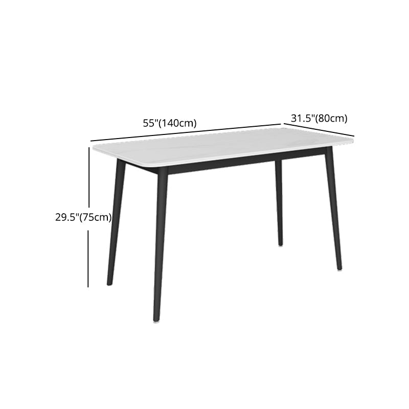 Nordic 1/4/5/7 Pieces Dining Set Sintered Stone White Dining Furniture Set /Separate Items Clearhalo 'Dining Room Sets' 'Dining Tables & Seating' 'dining_room_set' 'furn' 'furn_dining_room_set' 'Furniture' 'furniture_dining_room_set' 'Kitchen & Dining Furniture' 'kitchen&dining_furn' 'kitchen' 4313391