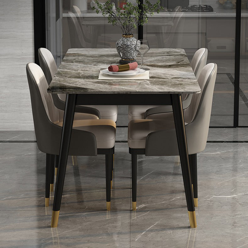 Nordic 1/2/5/7 Pieces Dining Set Sintered Stone Dining Furniture Set /Separate Items Clearhalo 'Dining Room Sets' 'Dining Tables & Seating' 'dining_room_set' 'furn' 'furn_dining_room_set' 'Furniture' 'furniture_dining_room_set' 'Kitchen & Dining Furniture' 'kitchen&dining_furn' 'kitchen' 4313437
