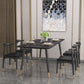 Modern 1/2/5/7 Pieces Dining Furniture Sintered Stone Dining Furniture Set /Separate Items 5 Pieces: Table, 4 Chairs Clearhalo 'Dining Room Sets' 'Dining Tables & Seating' 'dining_room_set' 'furn' 'furn_dining_room_set' 'Furniture' 'furniture_dining_room_set' 'Kitchen & Dining Furniture' 'kitchen&dining_furn' 'kitchen' 4313449