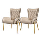 Glam 1/2/5 Pieces Marble Dining Set Dining Furniture Set /Separate Items 2 Khaki Chairs Clearhalo 'Dining Room Sets' 'Dining Tables & Seating' 'dining_room_set' 'furn' 'furn_dining_room_set' 'Furniture' 'furniture_dining_room_set' 'Kitchen & Dining Furniture' 'kitchen&dining_furn' 'kitchen' 4313479