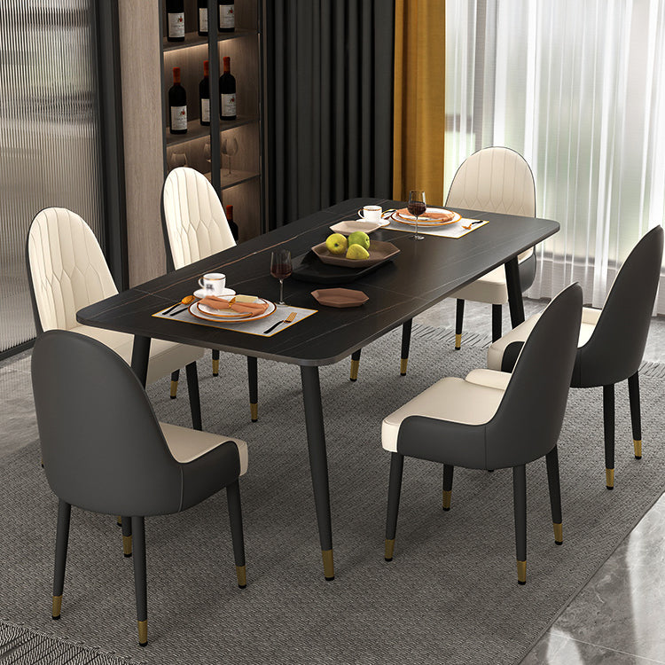1/2/5/7 Pieces Dining Set Modern Sintered Stone Dining Furniture Set /Separate Items Clearhalo 'Dining Room Sets' 'Dining Tables & Seating' 'dining_room_set' 'furn' 'furn_dining_room_set' 'Furniture' 'furniture_dining_room_set' 'Kitchen & Dining Furniture' 'kitchen&dining_furn' 'kitchen' 4313495