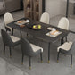 1/2/5/7 Pieces Dining Set Modern Sintered Stone Dining Furniture Set /Separate Items 7 Pieces: Table, 6 Chairs Clearhalo 'Dining Room Sets' 'Dining Tables & Seating' 'dining_room_set' 'furn' 'furn_dining_room_set' 'Furniture' 'furniture_dining_room_set' 'Kitchen & Dining Furniture' 'kitchen&dining_furn' 'kitchen' 4313497