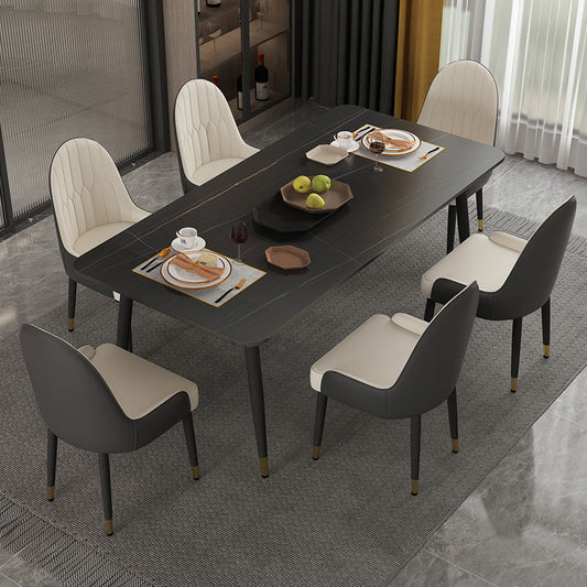 1/2/5/7 Pieces Dining Set Modern Sintered Stone Dining Furniture Set /Separate Items Clearhalo 'Dining Room Sets' 'Dining Tables & Seating' 'dining_room_set' 'furn' 'furn_dining_room_set' 'Furniture' 'furniture_dining_room_set' 'Kitchen & Dining Furniture' 'kitchen&dining_furn' 'kitchen' 4313499