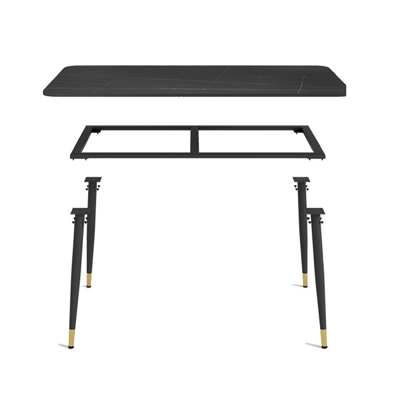 1/2/5/7 Pieces Dining Set Modern Sintered Stone Dining Furniture Set /Separate Items Clearhalo 'Dining Room Sets' 'Dining Tables & Seating' 'dining_room_set' 'furn' 'furn_dining_room_set' 'Furniture' 'furniture_dining_room_set' 'Kitchen & Dining Furniture' 'kitchen&dining_furn' 'kitchen' 4313508