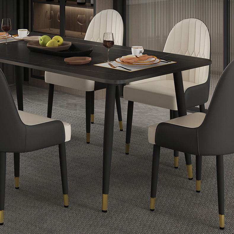 1/2/5/7 Pieces Dining Set Modern Sintered Stone Dining Furniture Set /Separate Items Clearhalo 'Dining Room Sets' 'Dining Tables & Seating' 'dining_room_set' 'furn' 'furn_dining_room_set' 'Furniture' 'furniture_dining_room_set' 'Kitchen & Dining Furniture' 'kitchen&dining_furn' 'kitchen' 4313512